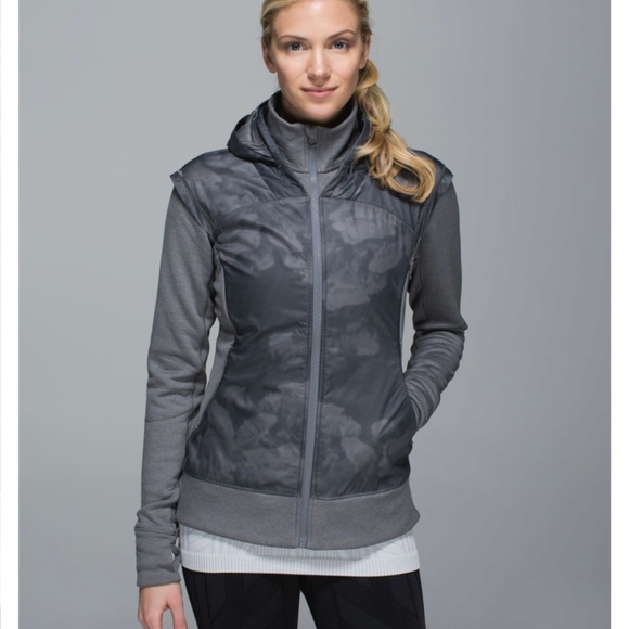 lululemon athletica Jackets & Blazers - Lululemon Snug Sprinter Jacket Heathered Slate